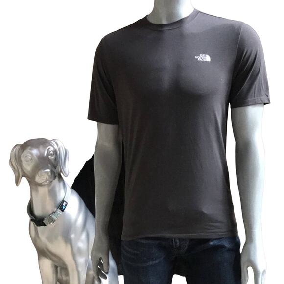 North Face Vapor Wick Short Sleeve Shirt Gray Men's Size Small - Picture 1 of 8